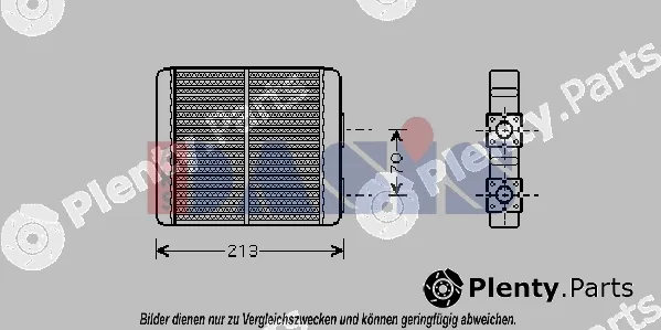 AKS Dasis 076001N — Heat Exchanger, interior heating