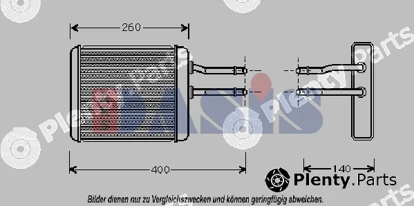 AKS Dasis 019002N — Heat Exchanger, interior heating