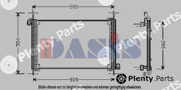 AKS Dasis 082380N — Condenser, air conditioning