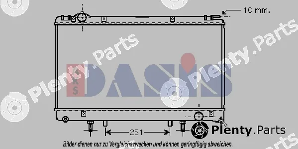 AKS Dasis 210109N — Radiator, engine cooling