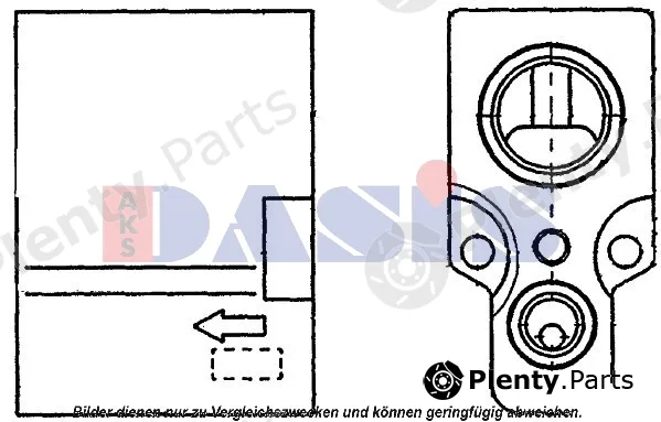 AKS Dasis 840104N — Expansion Valve, air conditioning