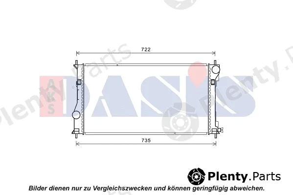 AKS Dasis 210263N — Radiator, engine cooling