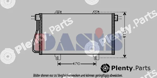 AKS Dasis 182029N — Condenser, air conditioning