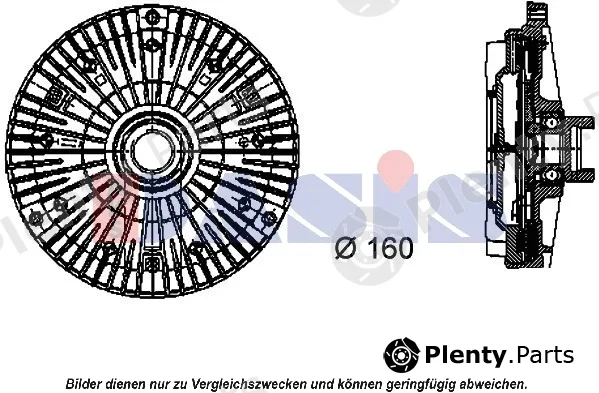 AKS Dasis 058012N — Clutch, radiator fan