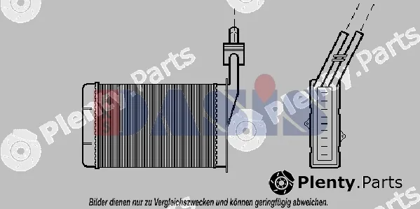AKS Dasis 189050N — Heat Exchanger, interior heating