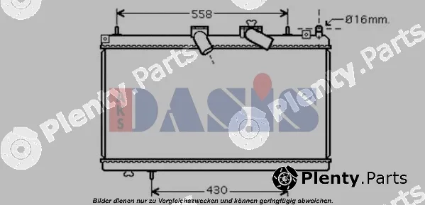 AKS Dasis 160109N — Radiator, engine cooling