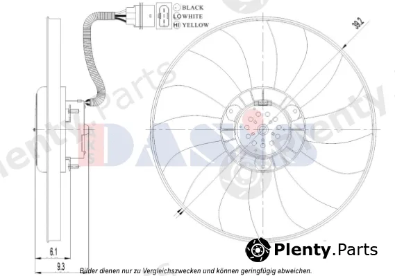 AKS Dasis 048116N — Fan, engine cooling