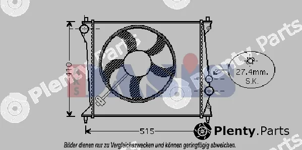 AKS Dasis 480006N — Radiator, engine cooling