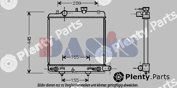 AKS Dasis 110019N — Radiator, engine cooling