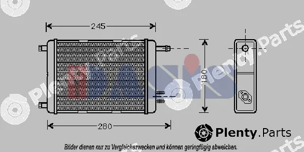AKS Dasis 409001N — Heat Exchanger, interior heating