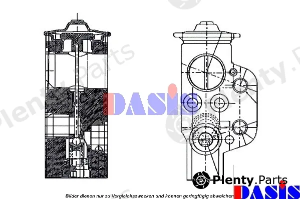AKS Dasis 840065N — Expansion Valve, air conditioning