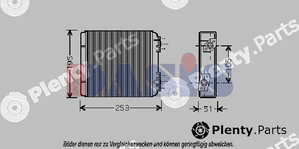 AKS Dasis 499003N — Heat Exchanger, interior heating