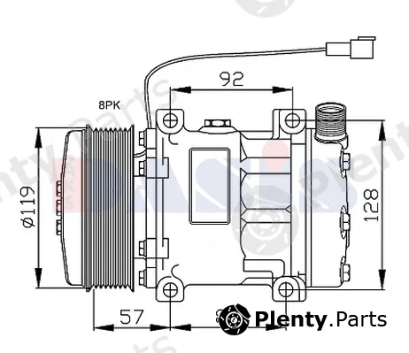 AKS Dasis 852869N — Compressor, air conditioning