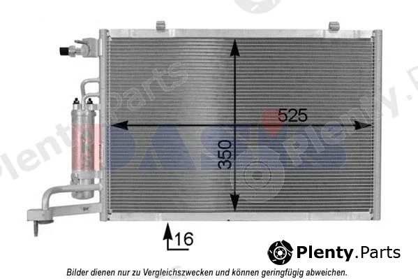 AKS Dasis 092064N — Condenser, air conditioning