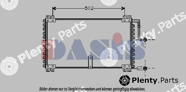 AKS Dasis 182060N — Condenser, air conditioning