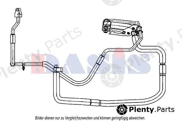 AKS Dasis 885876N — High-/Low Pressure Line, air conditioning