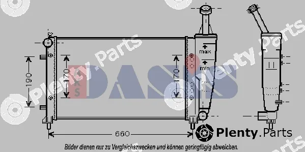 AKS Dasis 300005N — Radiator, engine cooling