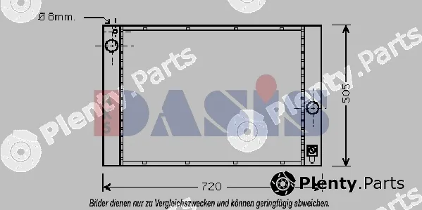 AKS Dasis 051006N — Radiator, engine cooling