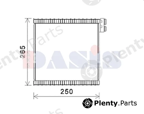 AKS Dasis 820404N — Evaporator, air conditioning