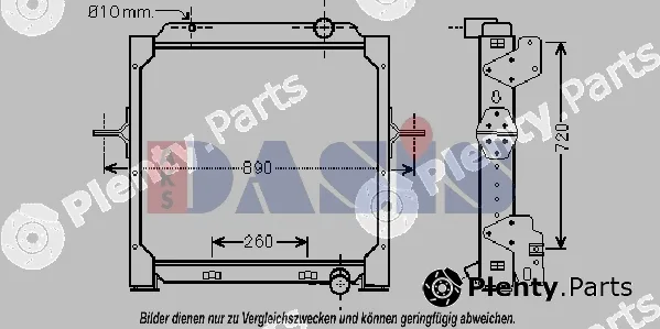 AKS Dasis 390035N — Radiator, engine cooling
