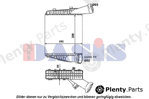 AKS Dasis 047022N — Charge Air Cooler