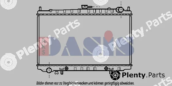 AKS Dasis 070043N — Radiator, engine cooling