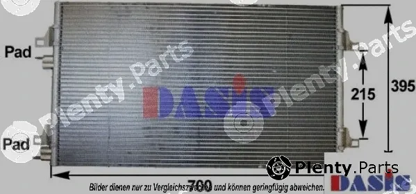 AKS Dasis 182002N — Condenser, air conditioning