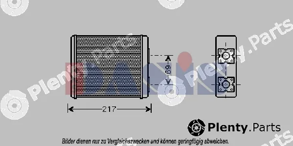 AKS Dasis 096005N — Heat Exchanger, interior heating
