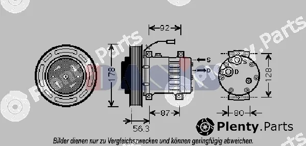 AKS Dasis 851892N — Compressor, air conditioning