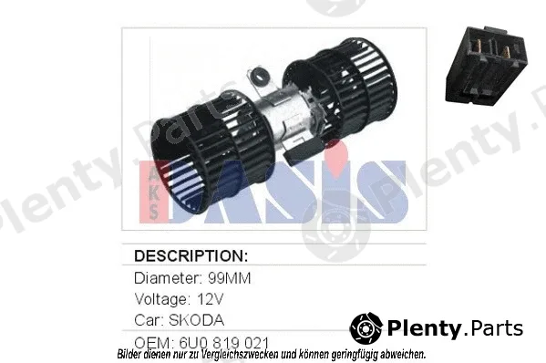 AKS Dasis 048017N — Interior Blower