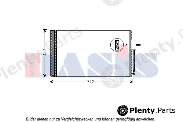 AKS Dasis 152047N — Condenser, air conditioning