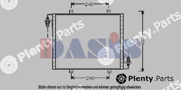 AKS Dasis 182070N — Condenser, air conditioning