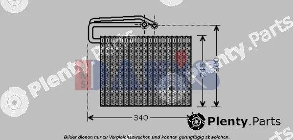 AKS Dasis 820278N — Evaporator, air conditioning