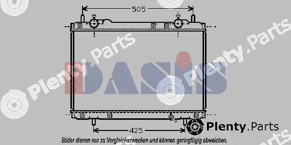 AKS Dasis 080062N — Radiator, engine cooling