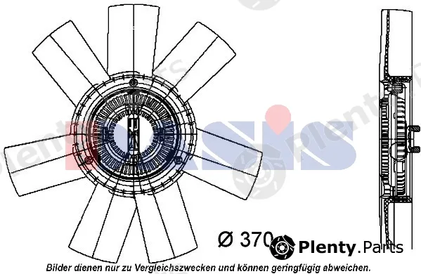 AKS Dasis 488001N — Clutch, radiator fan