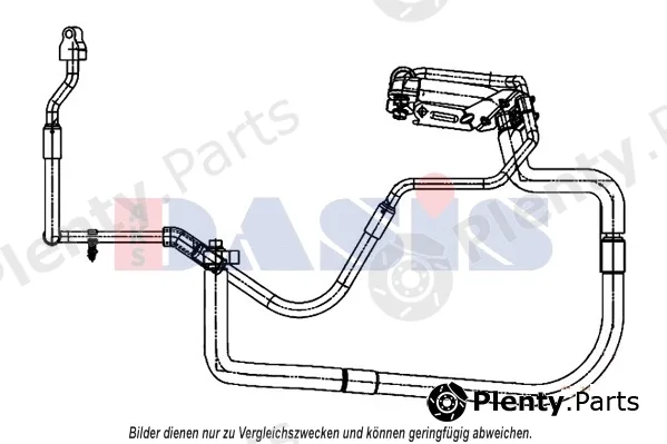 AKS Dasis 885874N — High-/Low Pressure Line, air conditioning