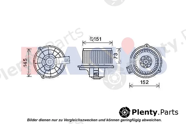 AKS Dasis 870452N — Electric Motor, interior blower