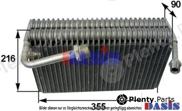 AKS Dasis 820001N — Evaporator, air conditioning
