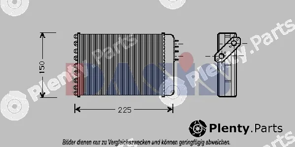 AKS Dasis 029120N — Heat Exchanger, interior heating