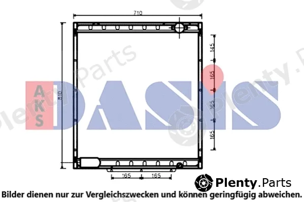 AKS Dasis 140002N — Radiator, engine cooling