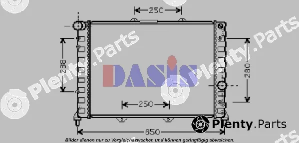 AKS Dasis 010007N — Radiator, engine cooling