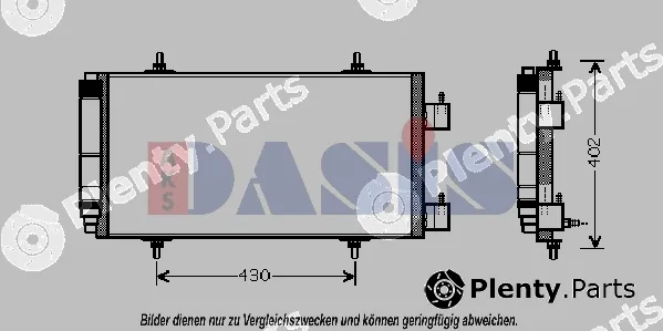 AKS Dasis 062006N — Condenser, air conditioning