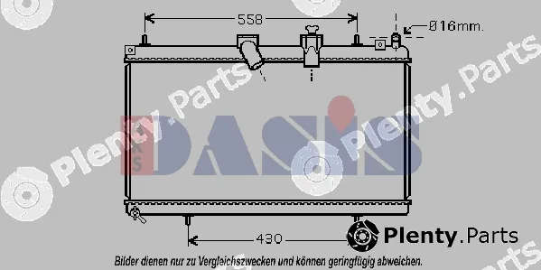 AKS Dasis 060059N — Radiator, engine cooling