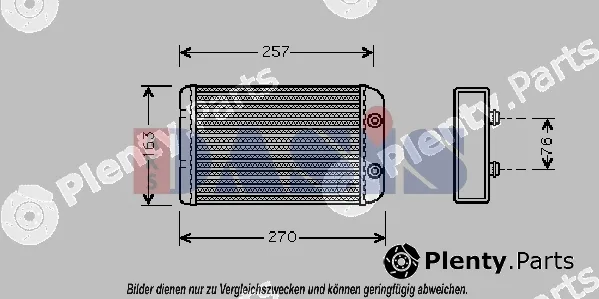 AKS Dasis 089005N — Heat Exchanger, interior heating