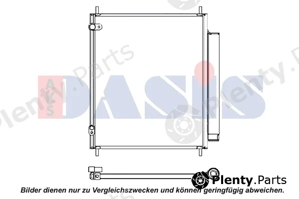 AKS Dasis 142034N — Condenser, air conditioning