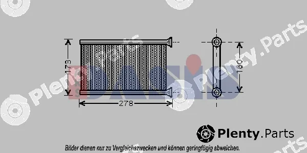 AKS Dasis 059012N — Heat Exchanger, interior heating