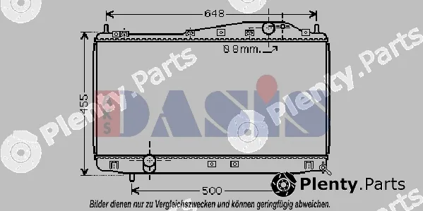 AKS Dasis 510022N — Radiator, engine cooling