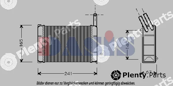 AKS Dasis 099010N — Heat Exchanger, interior heating
