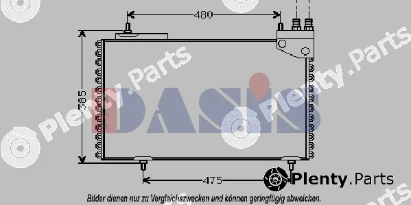 AKS Dasis 062000N — Condenser, air conditioning