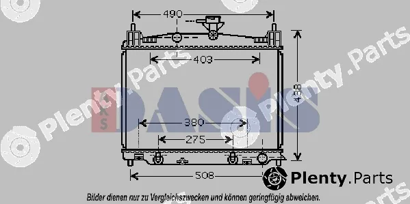 AKS Dasis 110066N — Radiator, engine cooling